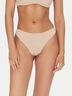 Majtki damskie - Tommy Hilfiger Stringi UW0UW05214 Beżowy - miniaturka - grafika 1