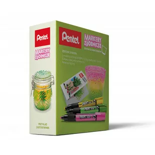 Pentel Zestaw markery zdobnicze MMP20 + świecznik MMP20-GKP - Markery permanentne - miniaturka - grafika 1