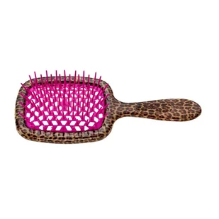 Janeke Superbrush Leopard-Pink Pneumatyczna szczotka do włosów - Szczotki i grzebienie do włosów - miniaturka - grafika 1