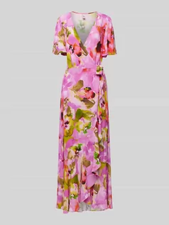 Sukienki - Długa sukienka w stylu kopertowym model ‘LINGO’ - grafika 1