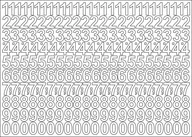 Zestawy piśmiennicze - Cyfry Samoprzylepne Białe 3cm Arkusz 276 Znaków - miniaturka - grafika 1