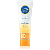 Balsamy i kremy do opalania - Nivea Sun Anti Age Q10 krem ochronny filtr 50 - miniaturka - grafika 1