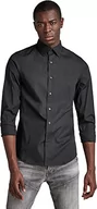 Koszule męskie - G-STAR RAW Męska koszula dressed super slim, Czarny (Dk Black C271-6484), L - miniaturka - grafika 1