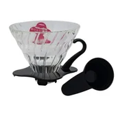 Pozostałe akcesoria kuchenne - Hario szklany Drip V60-02 - Czarny VDG-02B - miniaturka - grafika 1