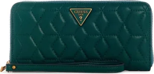 Guess, Elenia, Textile Wallet, SLG Large Zip, Forest Green, For Women For Women - Portfele - miniaturka - grafika 1