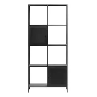 Regały - Czarny metalowy regał 80x180 cm Malibu – Unique Furniture - miniaturka - grafika 1