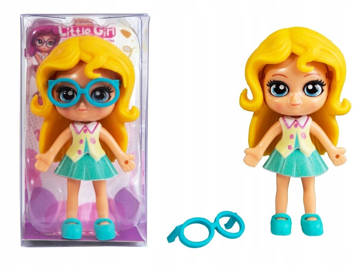Lalka Little Girl W Okularach Różne Wzory Mała Figurka Dla Dzieci
