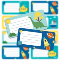 Zeszyty szkolne - Naklejki Na Zeszyty Książki Do Szkoły DLA CHŁOPCA - miniaturka - grafika 1