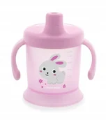 Kubki dla dzieci - Canpol 31/300 Kubek Niekapek 200Ml Bunny & Company Różowy - miniaturka - grafika 1