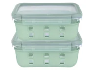 Lunch boxy - LIVARNO home Zestaw 2 szklanych lunchboxów (Miętowy) - miniaturka - grafika 1