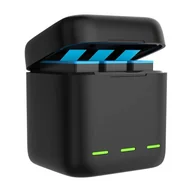 Akcesoria do kamer sportowych - Telesin Ładowarka trójkanałowa Box +2 akumulatory do GoPro Hero 12 / 11 / 10 / 9 - miniaturka - grafika 1