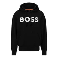 Bluzy męskie - BOSS WebasicHood męska bluza z kapturem, czarny (Black1), XS - miniaturka - grafika 1