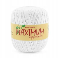 Pasmanteria - 2x Kordonek MAXIMUM 100g kolor 001 Biały - miniaturka - grafika 1