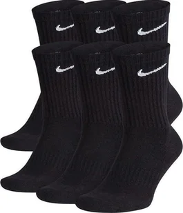 Nike Skarpety długie CZARNE Sportowe NIKE Everyday Cushion Crew 6PAK XL - Skarpety termoaktywne - miniaturka - grafika 1