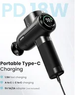 Masażery - Renpho Pistolet Masażu Z Ciepłem/Zimnem, Bluetooth (1043) - miniaturka - grafika 1