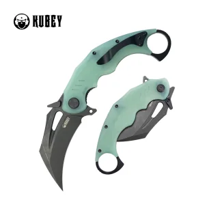Nóż składany Kubey Wrath Jade G10, Blackwashed 14C26N by MUZI Design (KU261K) - Noże - miniaturka - grafika 1