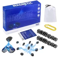 Gry planszowe - Kamienie Magnetyczne GRA STRATEGICZNA PLANSZOWA EDUKACYJA 30 SZT MAGNES��W - miniaturka - grafika 1