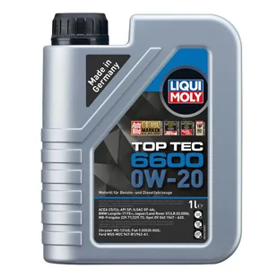 LIQUI MOLY TOP TEC 6600 0W20 1L - Oleje silnikowe - miniaturka - grafika 1