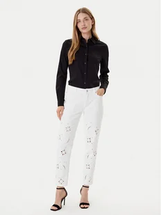 Morgan Jeansy 252-PBRAD Biały Straight Fit - Spodnie damskie - miniaturka - grafika 1