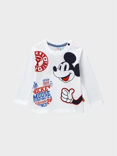 Bluzy dla chłopców - Original Marines Bluzka MICKEY MOUSE DCAV0617NM Biały Regular Fit - grafika 1