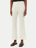 Spodnie damskie - Marella Spodnie materiałowe Falco 2513131052200 Beżowy Regular Fit - miniaturka - grafika 1