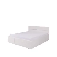 Stelaże pod materac - Łóżko Tapicerowane 160 x 200 ze Stelażem i Pojemnikiem C-06 Calabrini GIB Meble Czarna Ekoskóra - miniaturka - grafika 1