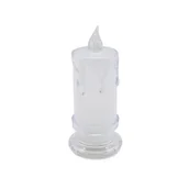 Świece - Świeczka LED 4,8 x 11 cm transparentna - miniaturka - grafika 1