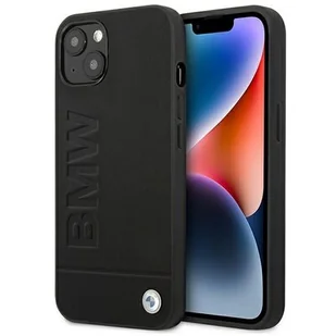 BMW Nakładka do iPhone 14 Plus 6,7" BMHCP14MSLLBK czarna HC Hot Stamp - Etui i futerały do telefonów - miniaturka - grafika 1