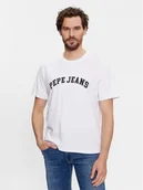 Koszulki męskie - Pepe Jeans T-Shirt Clement PM509220 Biały Regular Fit - miniaturka - grafika 1