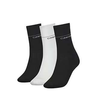 Calvin Klein Damskie skarpety na prezent (3 sztuki), Black Combo., rozmiar uniwersalny - Skarpetki damskie - miniaturka - grafika 1