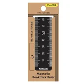 Zakładki do książek - Zakładka magnetyczna do książek 15cm czarny - Nakabayashi - miniaturka - grafika 1