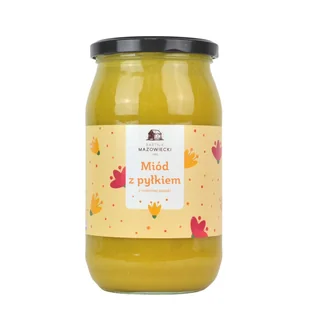 Miód z pyłkiem pszczelim 1000 g / Bartnik Mazowiecki - Miód - miniaturka - grafika 1