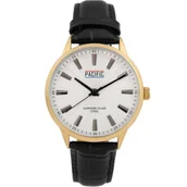 Zegarki męskie - Złoty męski zegarek na pasku PACIFIC S1043-18 - miniaturka - grafika 1