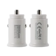 Ładowarki samochodowe - Remax mini ładowarka samochodowa 2x Usb 2.4A biały - miniaturka - grafika 1