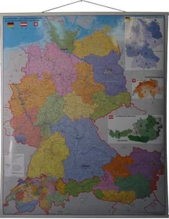 Stiefel Niemcy Austria Szwajcaria mapa ścienna 1:900 000 Stiefel - Atlasy i mapy - miniaturka - grafika 1