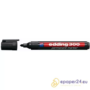 MARKER PERMANENTNY EDDING 300, CZARNY - Markery permanentne - miniaturka - grafika 1