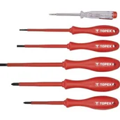 Śrubokręty - Topex Wkrętaki 1000V, zestaw 6 szt. TOP-39D673 - miniaturka - grafika 1