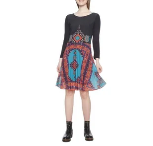 Sukienka Desigual Julianne damska z printem -XS - Sukienki - miniaturka - grafika 1