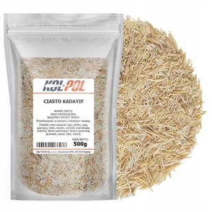 CIASTO KADAYIF KATAIFI 500g Do Czekolady Dubajskiej wysoka jakość Kol-Pol - Dodatki do ciast w proszku CIASTO KADAYIF KATAIFI 500g Do Czekolady Dubajskiej wysoka jakość Kol-Pol - Dodatki do ciast w proszku - miniaturka - grafika 1