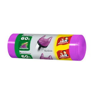 Worki na śmieci HD T-shirt 60 l 20 sztuk Jan Niezbędny - Worki na śmieci - miniaturka - grafika 1