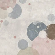 Fototapety - Fototapeta kropka szarym,beżowym,niebieskim,różowymIbrązowym - 371 x 280 cm - ONE WALL ONE ROLE - miniaturka - grafika 1