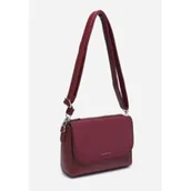 Torebki damskie - Stylowa Bordowa Torebka Torba Damska Listonoszka LUIGISANTO Pasek - miniaturka - grafika 1