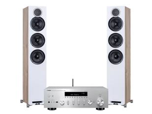 Yamaha R-N602 srebrny + DEBUT REFERENCE F5 biały - Zestawy stereo - miniaturka - grafika 1