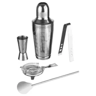 Shakery barmańskie - Zestaw barmański do drinków SECRET DE GOURMET, 600 ml, 5 el. - miniaturka - grafika 1