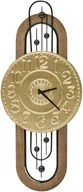 Zegary - Beliani Zegar ścienny NOBELIUM 36 cm Metal Złoty - miniaturka - grafika 1