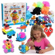 Zabawki kreatywne - Kreatywne klocki rzepy kulki do zabawy dla dzieci kolorowe edukacyjne 800el - miniaturka - grafika 1