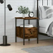 Szafy i szafki dla dzieci - Szafka nocna, przydymiony dąb, 34x36x50 cm - miniaturka - grafika 1