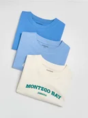 Majtki dla dzieci - Reserved - Bawełniany t-shirt 3 pack - jasnoniebieski - miniaturka - grafika 1