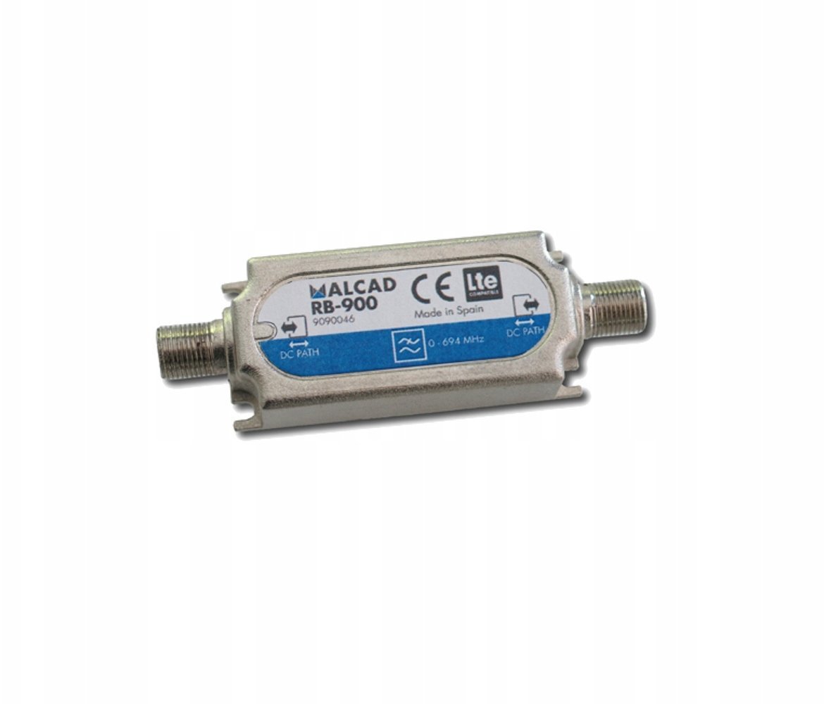 Alcad Filtr LTE 5G TV ekranowany RB-900 C48 0-694 MHz antyzakłóceniowy