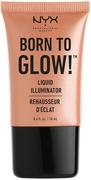 Rozświetlacze do twarzy i ciała - NYX Professional Makeup Born To Glow Liquid Illuminator Gleam - miniaturka - grafika 1